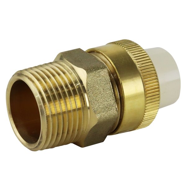 Apollo By Tmg 3/4 in. Brass MNPT Union x 1/2 in. Solvent Weld CPVC CPVCMU1234